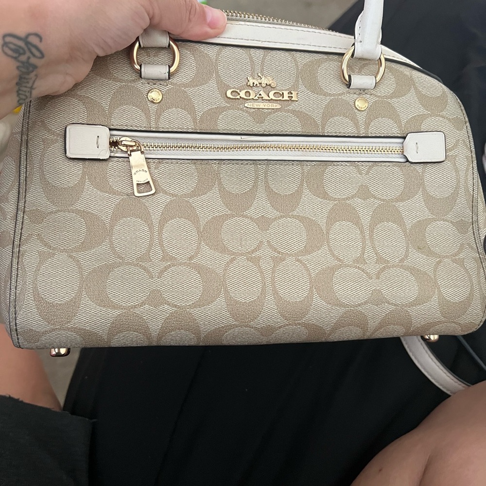Coach Tan Signature Handbag